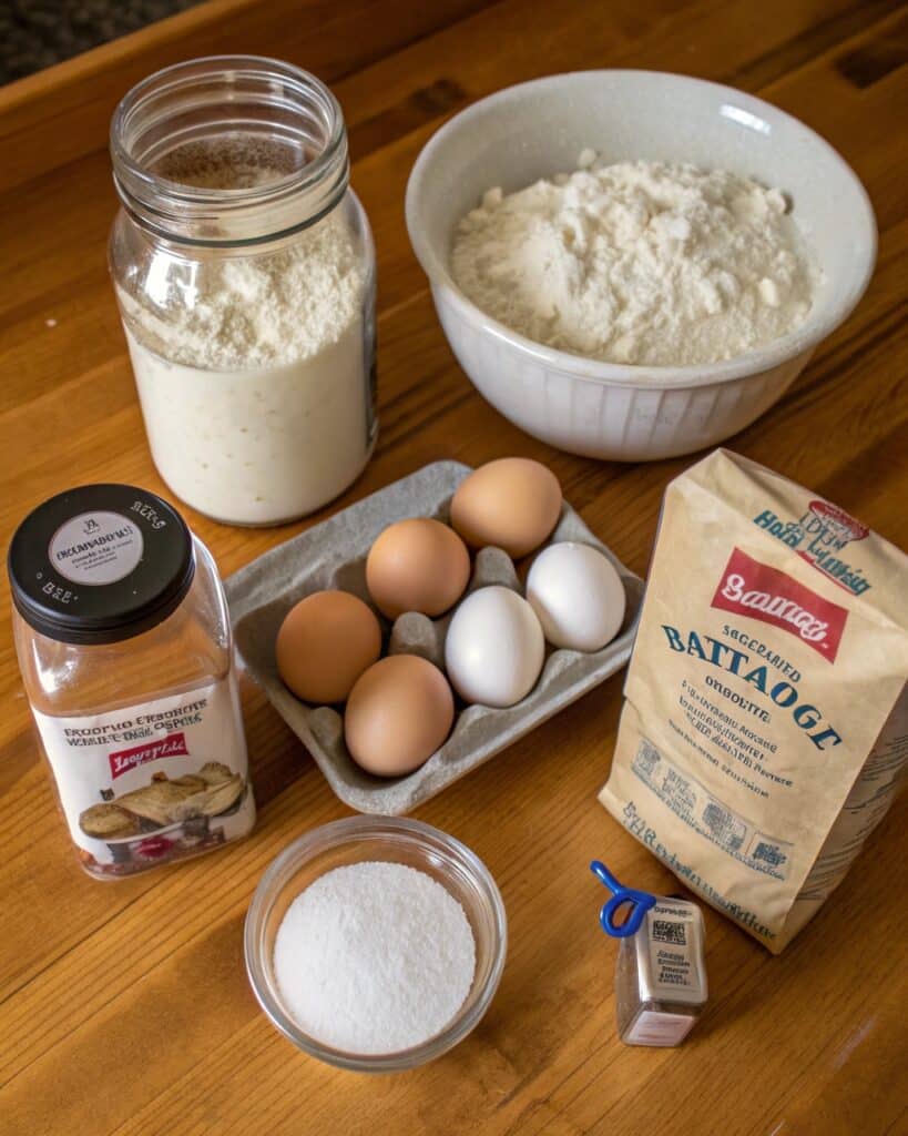 sourdough cottage cheese pancake ingredients