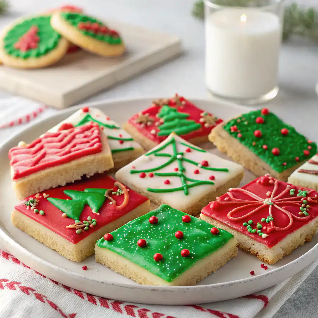 Easy Festive Christmas Sugar Cookie Bars