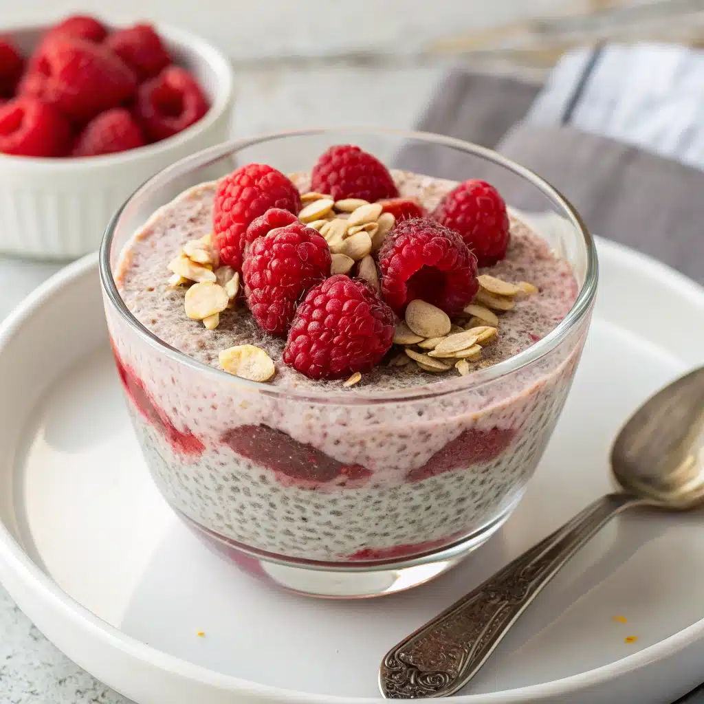 Vanilla Raspberry Chia Pudding