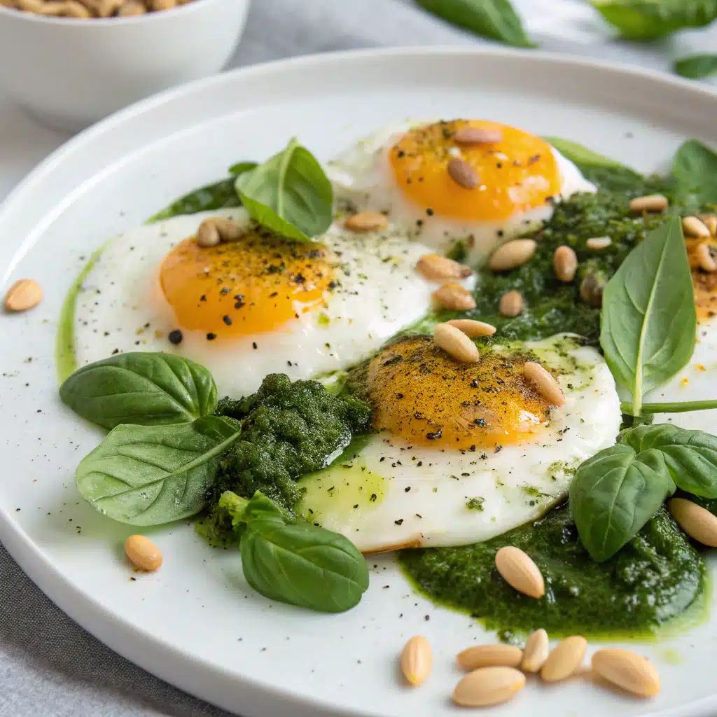 5 Minute Pesto Eggs