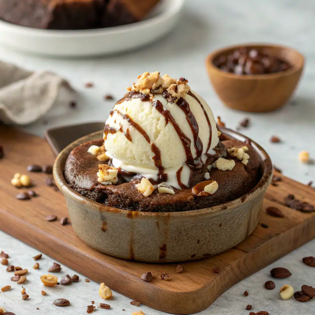 Gooey Brownie Bowl Cake
