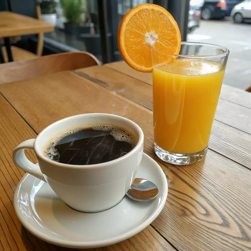 Coffee and Orange Juice