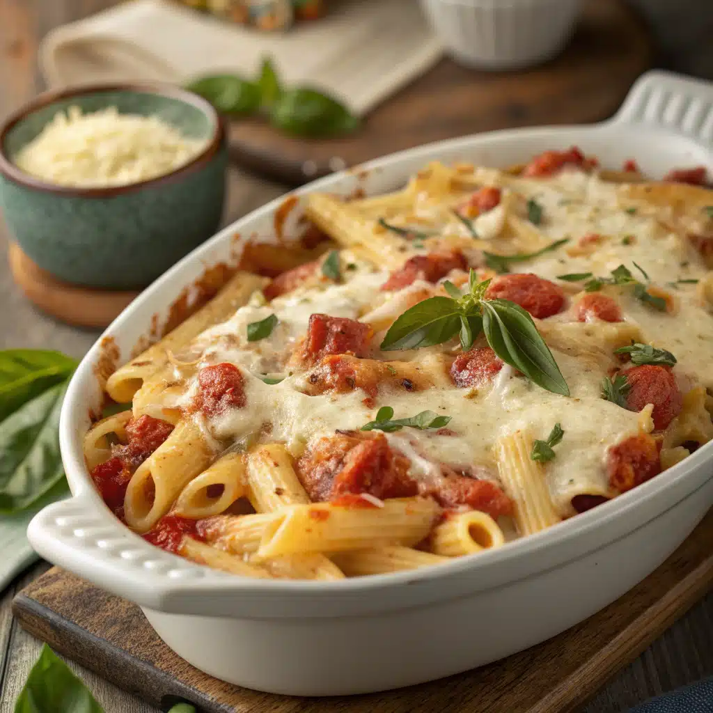 Boursin Cheese Baked Pasta